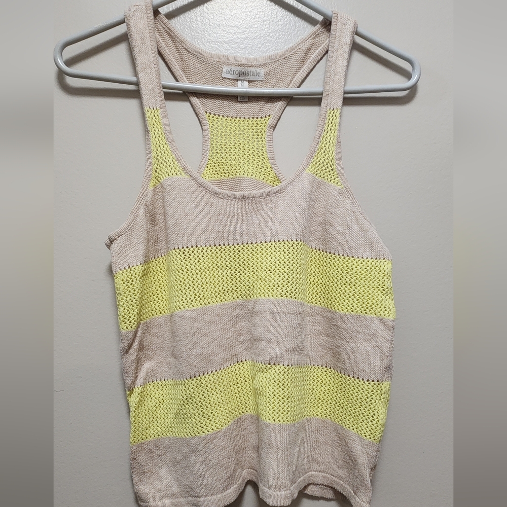 Aeropostale Striped Knit Tank Top